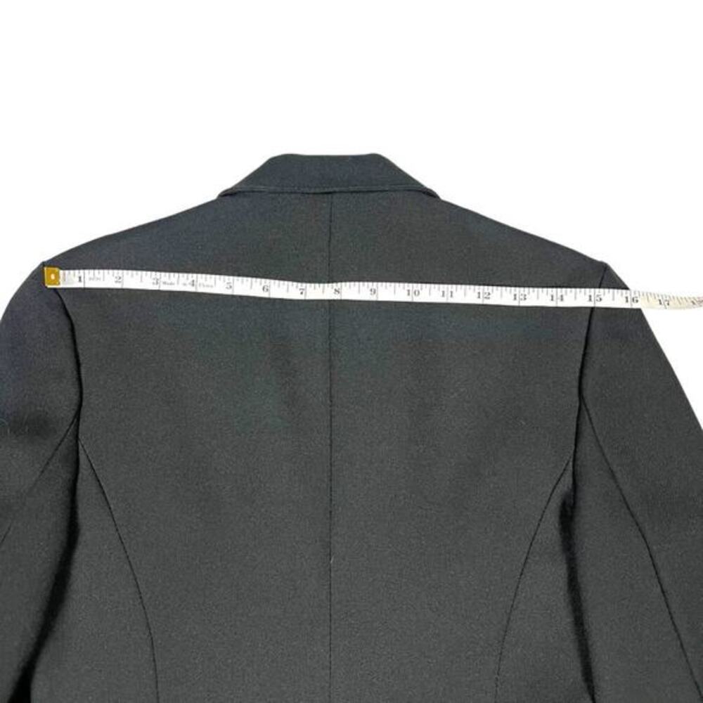 Levi's Blazer Jacket Solid Black Two Button Long … - image 7